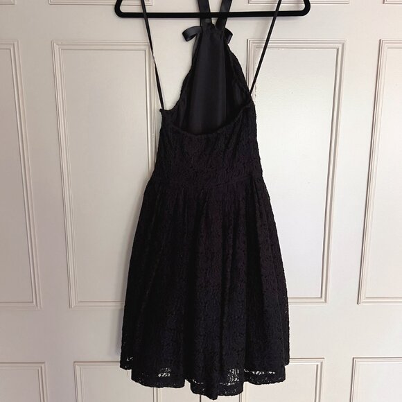 Rodarte x Target 2009 Black Lace Bow Detail Halter Dress Size 7 - Size Small / M - Picture 5 of 10